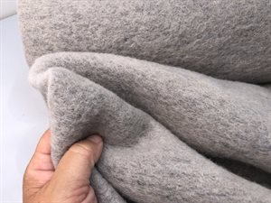 Uldfilt - mellemkraftig vasket i sandgrå
